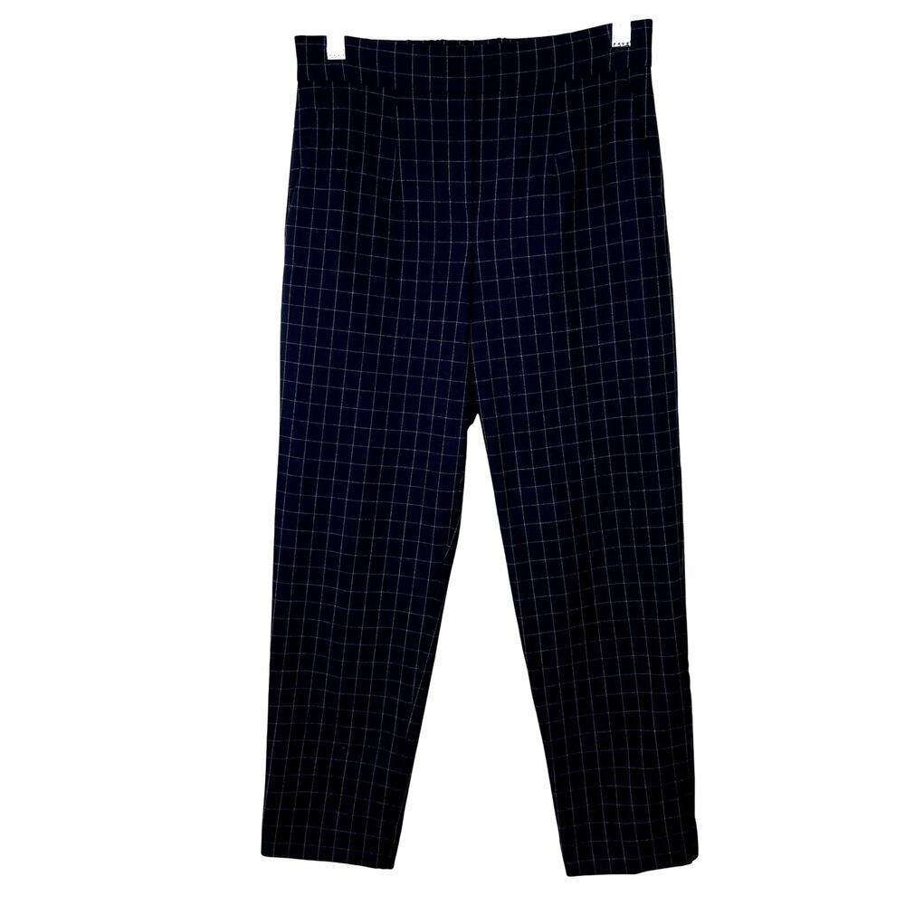 Aritzia Babaton Black Windowpane Patterned Pants … - image 2